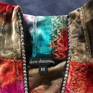 M Skea Shimmie  long sleeve full zip sweater